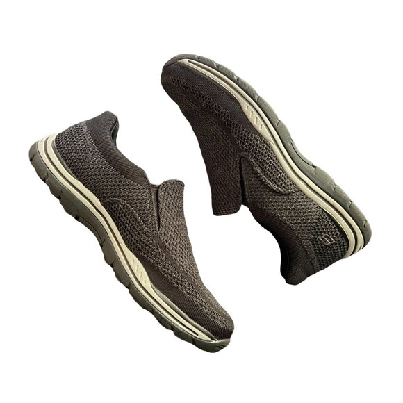 Mens Skechers Relaxed Fit Expected Gomel Grey Black Size 8 Style 65086 - Picture 6 of 10